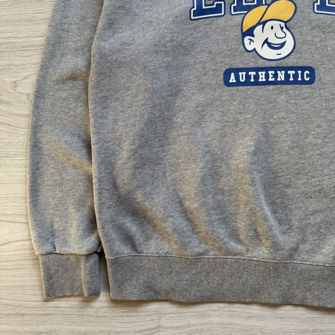 Ebbets Field Flannels EBFD Crewneck Sweatshirt (Category: Coats, Jackets and Outerwear) located in Zamboanga. Submitted by rustic.rev (Listing ID 1470467437, Image 3). Description: Ebbets Field Flannels EBFD Crewneck Sweatshirt In excellent condition, minimal signs of wear Tagged: M Actual Measurements: Pit to pit: 24” Length: 27.5” Shoulders: 24” Sleeves length: 23.5” .