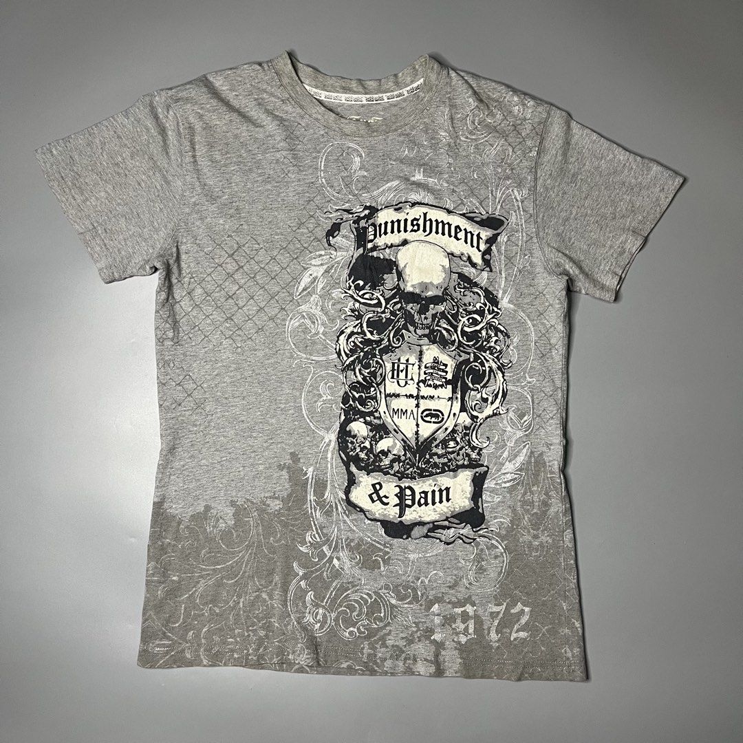ECKO MMA By ECKO UNLMTD (Category: Tshirts & Polo Shirts ) located in Manila. Submitted by aaaaaahhhhhh (Listing ID 1470418725, Image 1). Description: Large 19.5W 27.5L Minimal cracks Lalamove or J&t Express + Shipping fee.