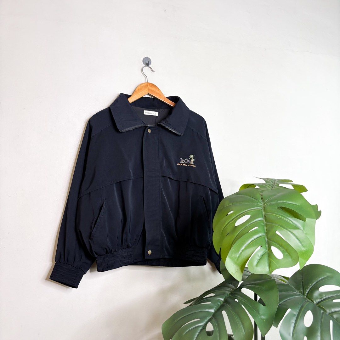 Egg Shop | Harrington Jacket. (Category: Coats, Jackets and Outerwear) located in Manila. Submitted by bypiecesandstories (Listing ID 1470511246, Image 1). Description: Egg Shop | Harrington Jacket. 749 PHP 🧡 Perfect Condition Can Fit — Small to Large Dimensions — W 27" L 25" A standout harrington jacket featuring unique animal embroidery all over. Perfect for adding a little personality to your everyday fits, especially if you love pieces with 