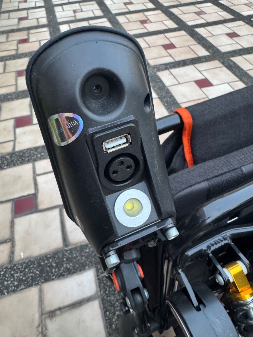 Electric Wheelchair (Category: Medical Supplies & Tools) located in Quezon City. Submitted by roscoe (Listing ID 1470494567, Image 2). Description: Aluminum Electric Wheelchair (wxwise brand) Approx Weight : 21kg Motor: 24V / 180W x 2 Brushless Battery : Lithium 24V / 10AH Manual Fold Complete working battery and charger Complete with working remote control With included 3K worth of product voucher and VIP discount card With free included 2 cylin