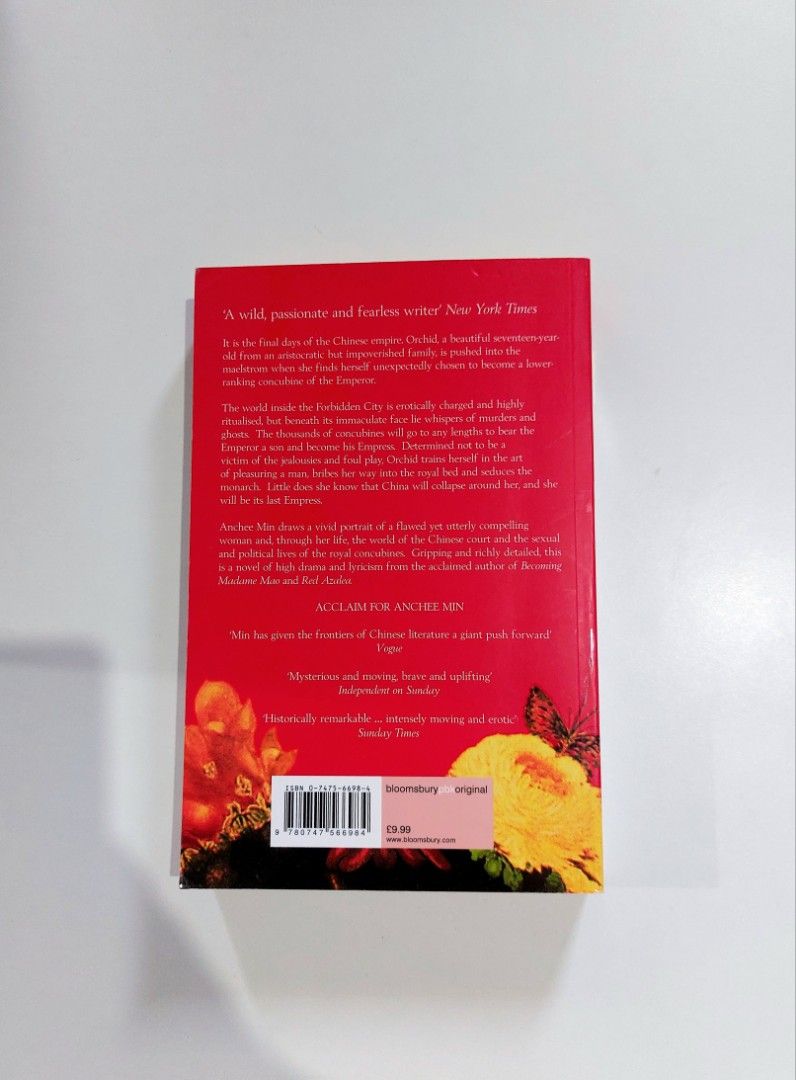 Empress Orchid by Anchee Min (UK large paperback) (Category: Storybooks) located in Batangas. Submitted by solanasupersale (Listing ID 1470444106, Image 2). Description: 📚 major bookshelf clean out / clearance sale ~ — RFS: decluttering my bookshelves and switching to digital books — main account and more books at @solanathriftPH *feel free to send a message if you wish to negotiate the price :).