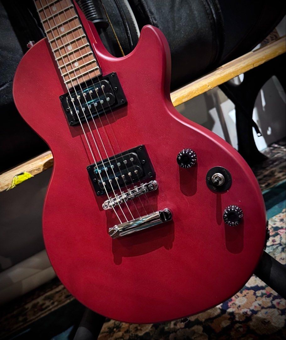 Epiphone Les Paul Special Satin E1 Electric Guitar, Vintage Worn Cherry ...