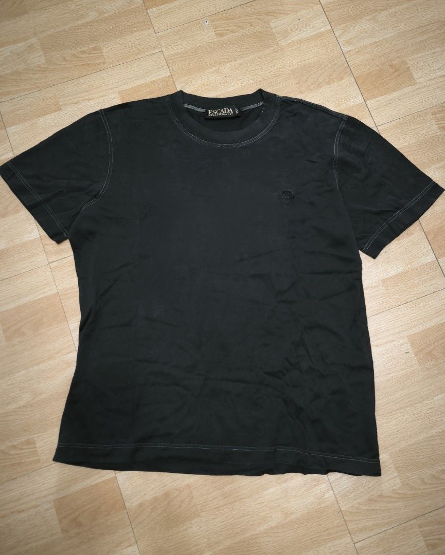 Escada women's shirt (Category: Shirts) located in Manila. Submitted by wearforce (Listing ID 1470491280, Image 1). Description: Escada women's shirt color: black fit: small color rate 9/10 in good condition 200 + sf.