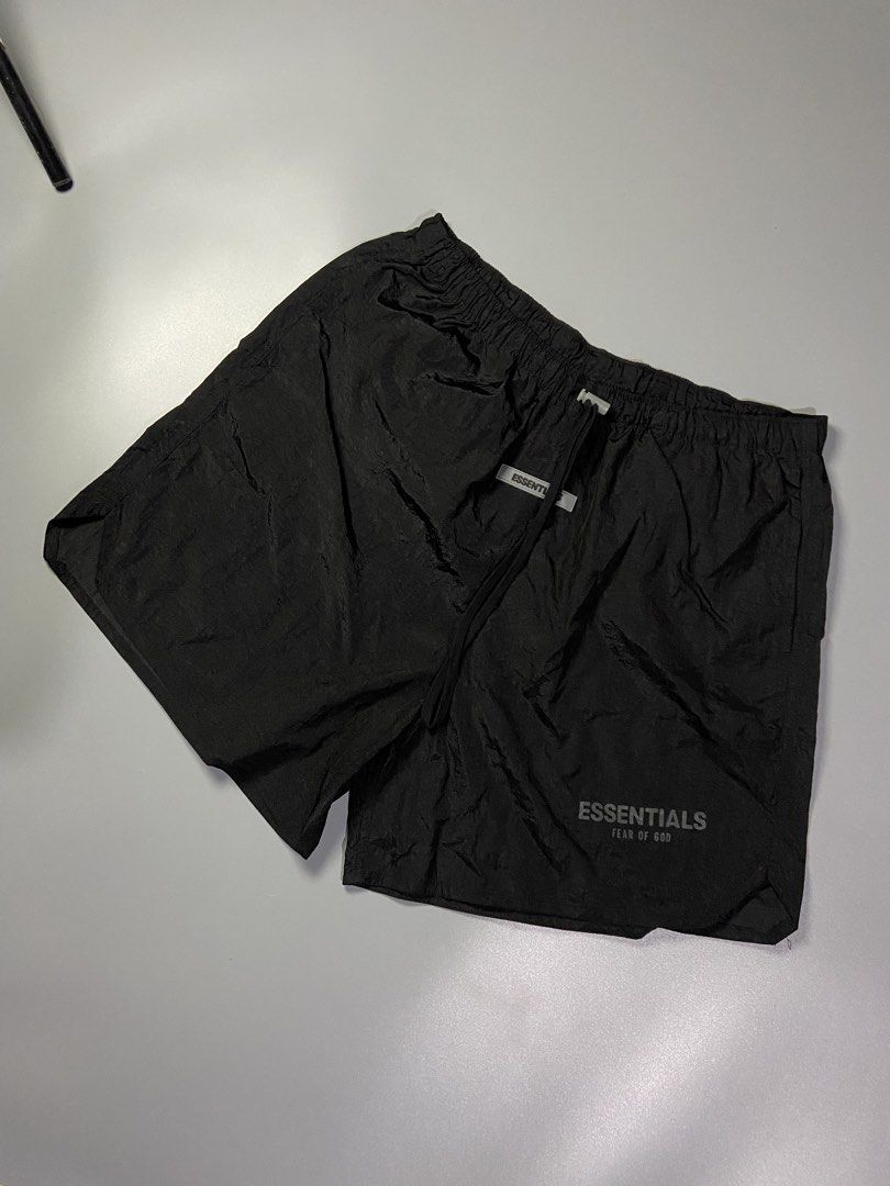 Essentials woven shorts (Category: Shorts) located in Ajuy. Submitted by a.t.finds (Listing ID 1470394517, Image 2). Description: As new condition✨ W:30-36 L:16.5 Hem:14 No issue❎.