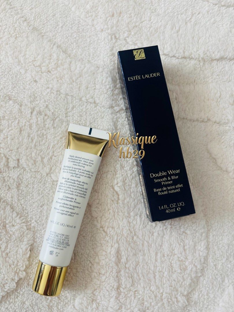 Estee Lauder (Category: Makeup) located in Lipa City. Submitted by klassique_handbags (Listing ID 1470427690, Image 3). Description: ✅Available✅ ❤️Estee Lauder❤️ Double Wear Primer 40ml -Visibly blurs pores and fine lines -Contains hydrating ingredients for a healthy glow -Perfect as a base under any foundation -Long-lasting hold and matte finish 💯original 🇱🇷sf not included courier Lbc📦 1,900 php Disclaimer: All trademarks, logos, and brand n