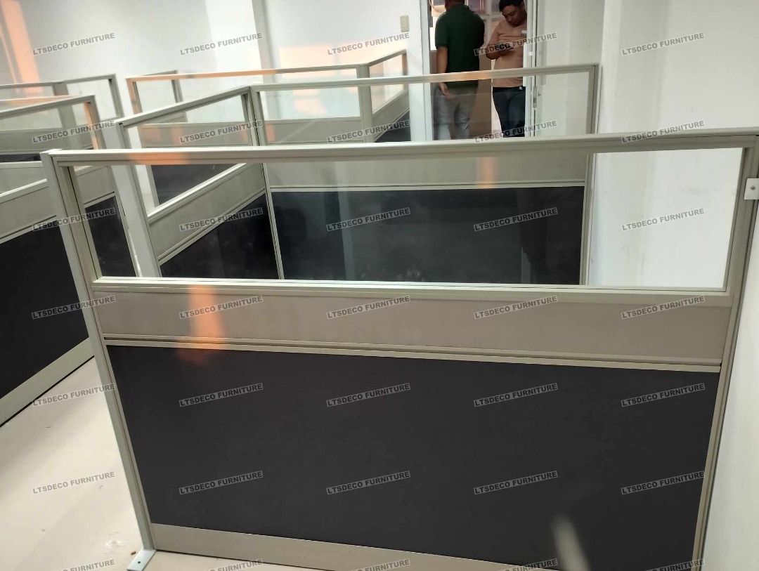 FABRIC WITH GLASS WORKSTATION PANEL DIVIDER OFFICE PARTITION (Category: Everything Else Others) located in Quezon City. Submitted by youngearth_667e84 (Listing ID 1470413985, Image 2). Description: OUR PRODUCTS LINE & SERVICES Office Partitions & Workstations ☑Modular partitions ☑ BPO workstations ☑ cubicles ☑ floor-to-ceiling dividers ☑ toilet partitions ☑ operable walls & accordion doors Office Furniture ☑ Executive chair ☑ clerical chair ☑ mes
