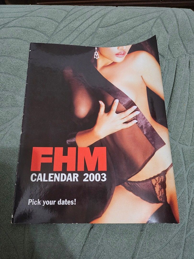 FHM Philippines Calendar 2003 (Category: Magazines) located in Las Pinas. Submitted by josephlatosa14 (Listing ID 1470460987, Image 1). Description: Good Condition please manage expectations as these are old issues. can send photos SF via LBC/ Gogo Express but lalamove is preferred. buyer books and pays PM me for inquiries.