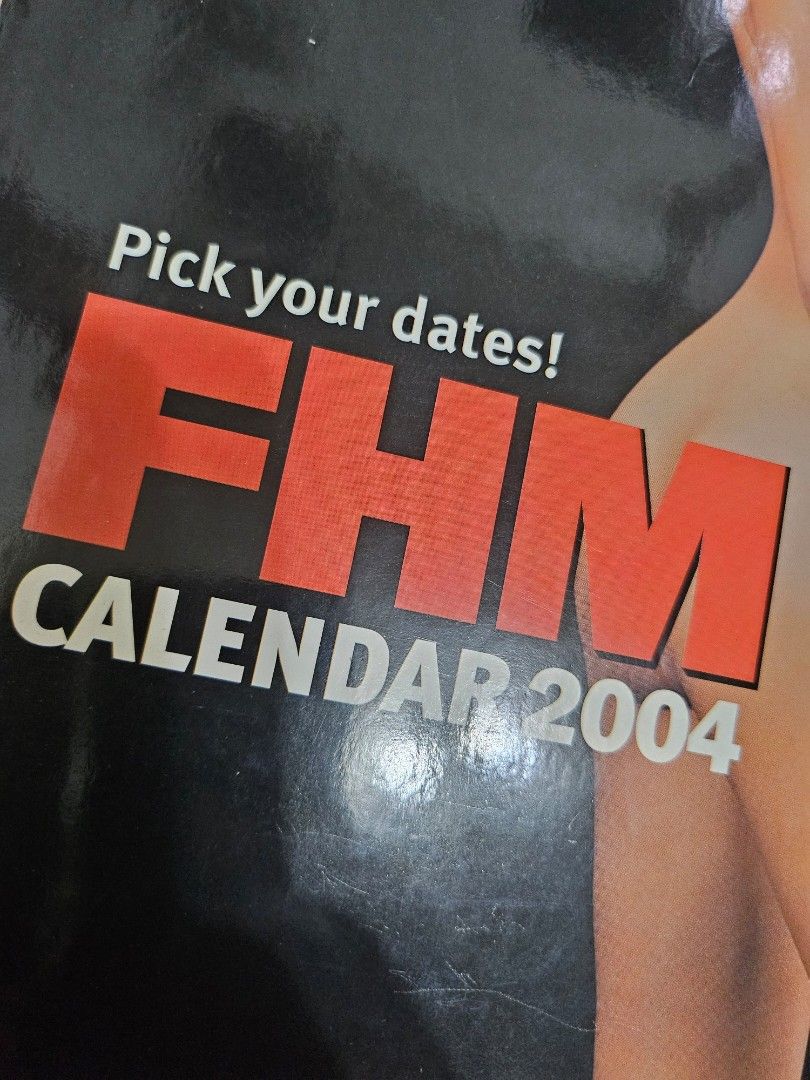 FHM Philippines Calendar 2004 (Category: Magazines) located in Las Pinas. Submitted by josephlatosa14 (Listing ID 1470462861, Image 1). Description: Good Condition please manage expectations as these are old issues. can send photos SF via LBC/ Gogo Express but lalamove is preferred. buyer books and pays PM me for inquiries.