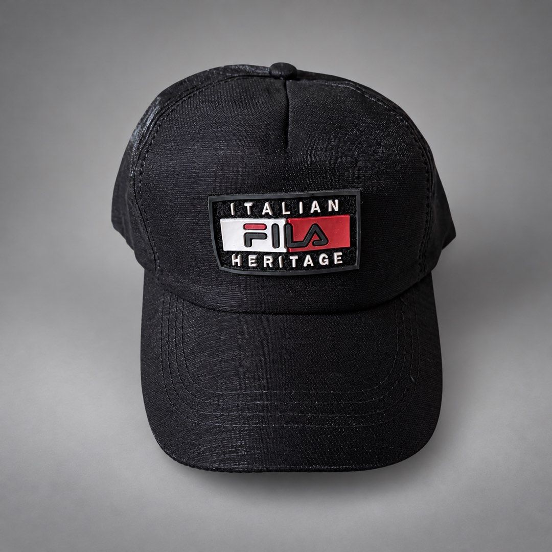 FILA HERITAGE SNAPBACK BASEBALL CAP (Category: Caps & Hats) located in Taguig. Submitted by clarrk95 (Listing ID 1470423092, Image 2). Description: Fila Heritage Snapback Baseball Cap PRICE: ₱150 ONLY! FLAWS: see red circle Stocked in closet ✅ brandnew ✅ add shipping fee ✅ ignoring LP inquiry Shipping: Lalamove | J&T | LBC Location: Taguig📍 Payment: Gcash | Bank | Cash FB: THRFT IG: thrft_25 DM for more detailed pics.📩.