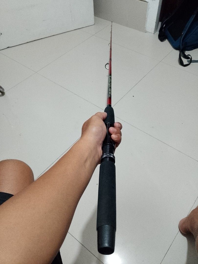 Fishing Rod (Category: Fishing) located in Cavite. Submitted by authentickids_wear (Listing ID 1470467330, Image 2). Description: Rod Specifications Brand / Line: Bassellesse Model No.: SS-602S Total Length: 6'0" (6 feet) Sections: 2 pieces (2pcs) Lure Weight: 7 – 21 grams Line Weight: 8 – 20 lbs Rod Weight: 94 grams [1] Model Name: Lake Point SG 180 Length: 1.80 m (approx. 6 feet) Sections: 2 pieces (2pcs) Origin: Made in Korea.