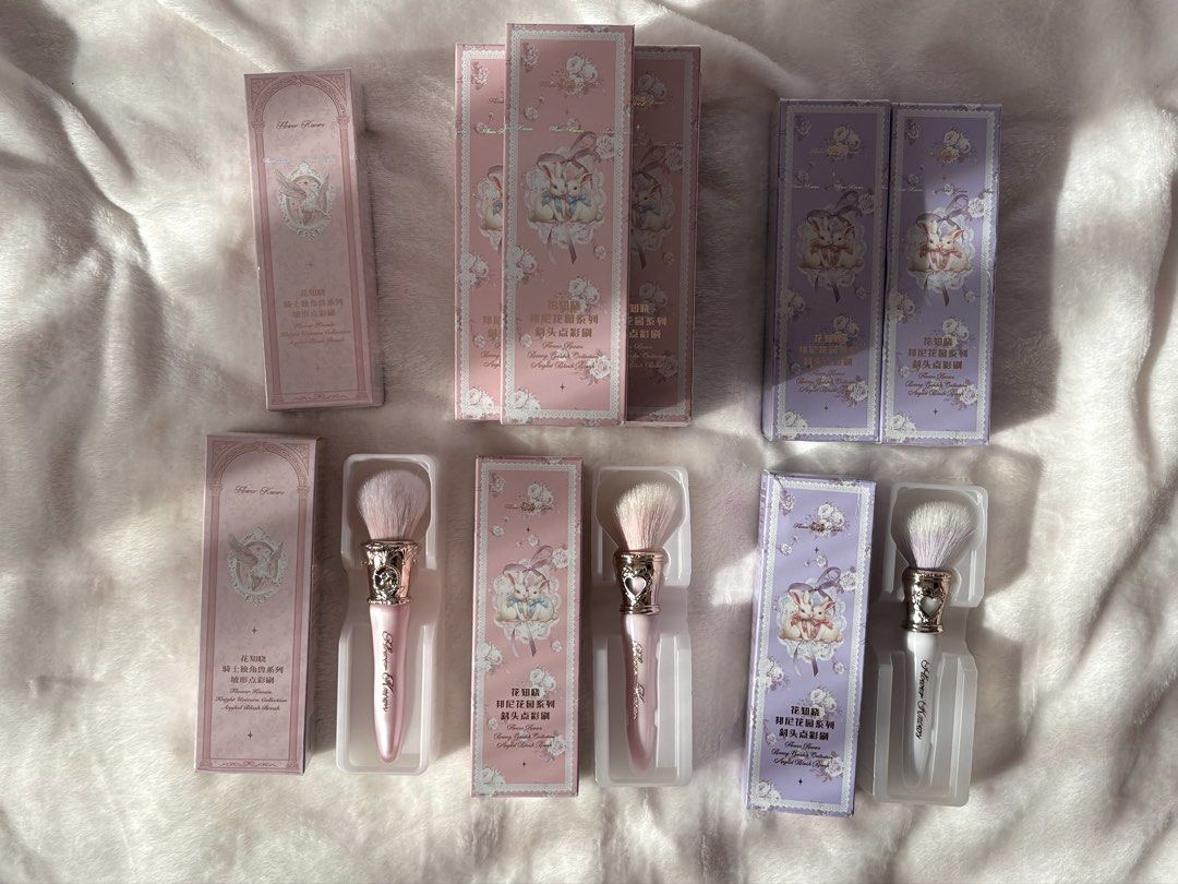 flower knows available items (Category: Makeup) located in Muntinlupa City. Submitted by pinkgurlyyy (Listing ID 1470422568, Image 2). Description: all brand new | authentic snow ballet hand mirror - 700 unicorn knight mini palette - 400 sealed (LAST PC) bow hair clip - 80 each bunny hair clip - 60 each mini makeup puff - 50 each jewelry box - 400 (LAST PC) unicorn knight lip liner - 250 each (last pc each available) bonnie garden makeup brush - 