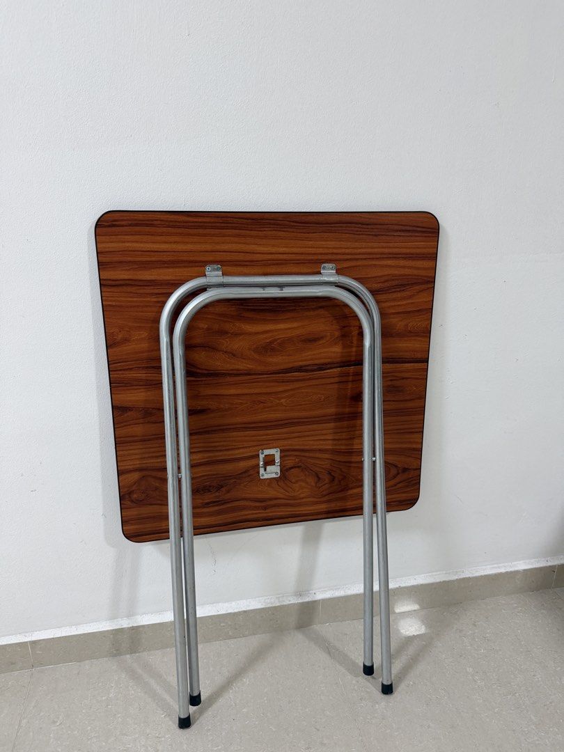 Foldable table (Category: Tables & Sets) located in Singapore. Submitted by jim9905 (Listing ID 1470489176, Image 3). Description: - Foldable table as seen, easy to store aside - L x W x H: 60cm x 60cm x 68cm - Letting go as moving out Self collection at 560635.