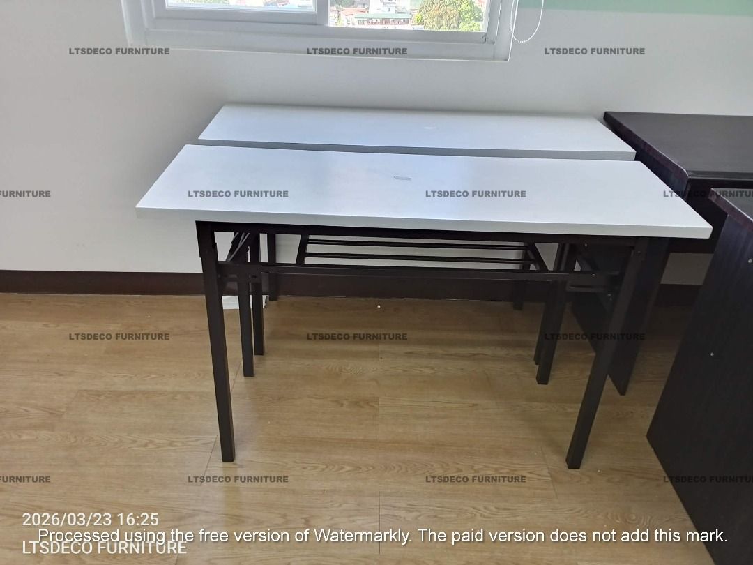 FOLDABLE TABLE OFFICE FURNITURE (Category: Everything Else Others) located in Quezon City. Submitted by mendez-21l09 (Listing ID 1470369785, Image 2). Description: OUR PRODUCTS LINE & SERVICES Office Partitions & Workstations ☑Modular partitions ☑ BPO workstations ☑ cubicles ☑ floor-to-ceiling dividers ☑ toilet partitions ☑ operable walls & accordion doors Office Furniture ☑ Executive chair ☑ clerical chair ☑ mesh chair ☑ visitor chair ☑ gang & s
