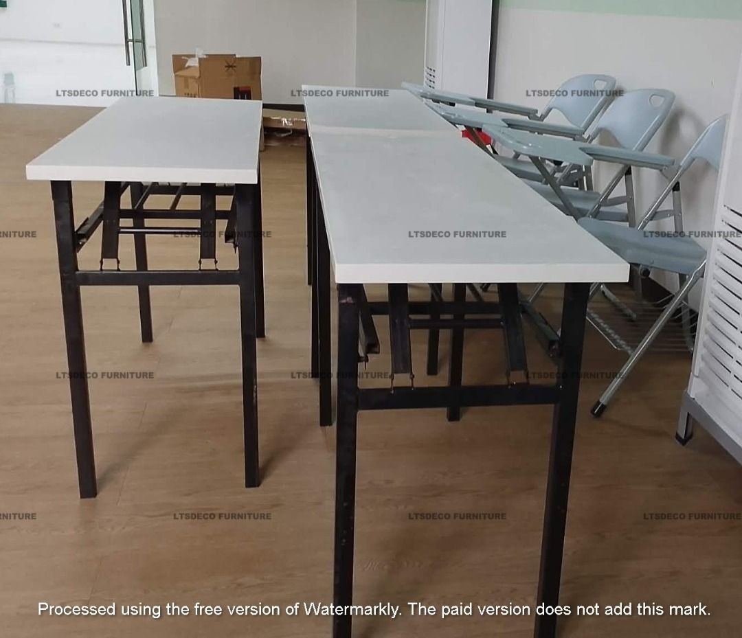 FOLDABLE TABLE OFFICE FURNITURE (Category: Everything Else Others) located in Quezon City. Submitted by youngearth_667e84 (Listing ID 1470374312, Image 2). Description: OUR PRODUCTS LINE & SERVICES Office Partitions & Workstations ☑Modular partitions ☑ BPO workstations ☑ cubicles ☑ floor-to-ceiling dividers ☑ toilet partitions ☑ operable walls & accordion doors Office Furniture ☑ Executive chair ☑ clerical chair ☑ mesh chair ☑ visitor chair ☑ gan
