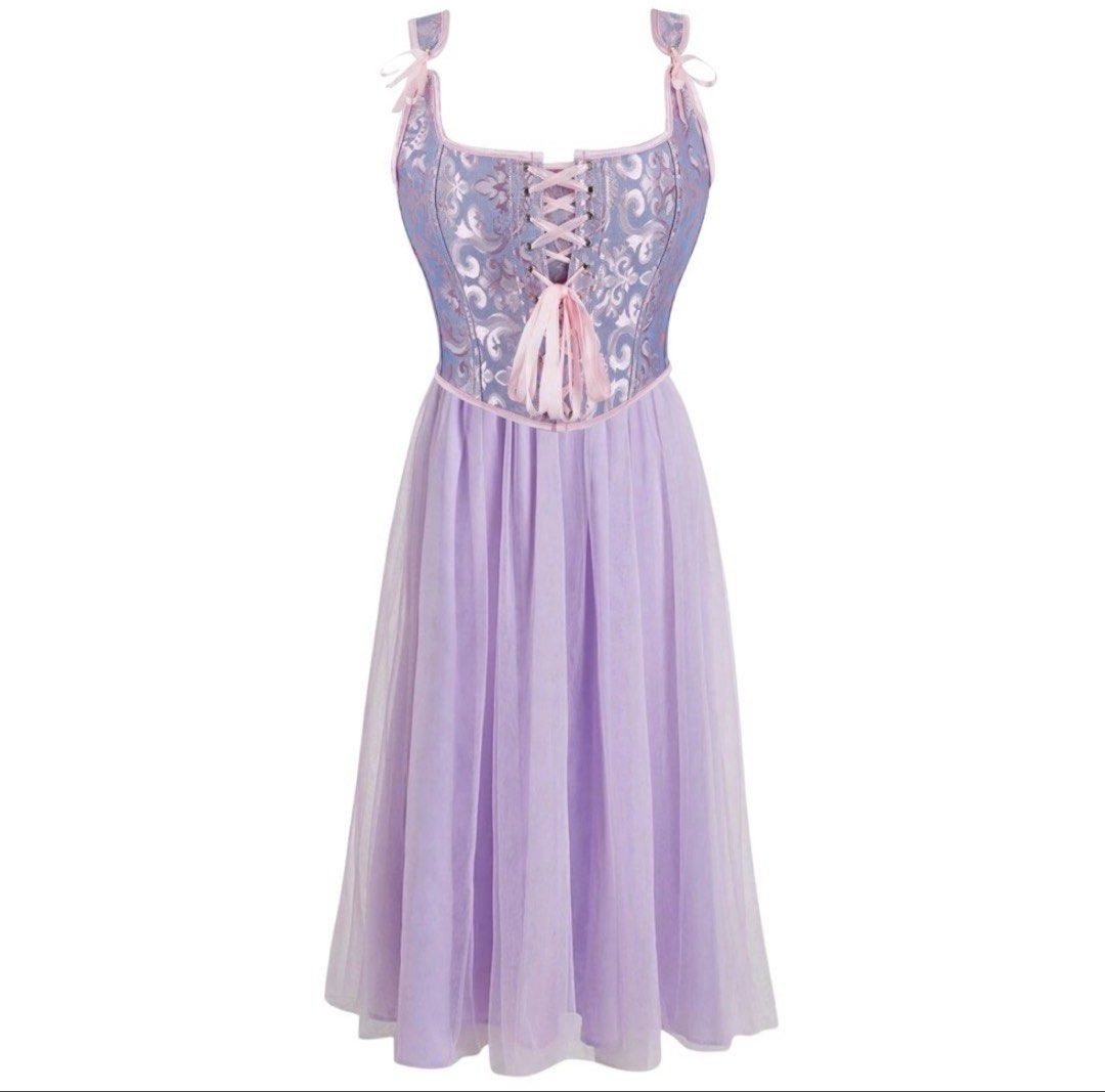 (FOR RENT) Rapunzel Halloween Costume (Category: Dresses) located in Manila. Submitted by milkshakes4ever (Listing ID 1470530417, Image 2). Description: • Rapunzel costume for rent • Rental fee of Php 500 + security deposit of Php 500 • Security deposit will be refunded once the item has been returned in good condition • Inclusions: - 1 purple corset top - 1 purple long tulle skirt - 1 tiara (dm me for more photos) - 2 detachable purple puff slee