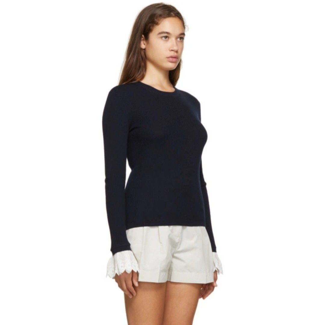 For Women - Chloe - Ribbed Knit (Category: Coats, Jackets and Outerwear) located in Bacolod City. Submitted by drop.ph (Listing ID 1470381611, Image 1). Description: Chloe - Ribbed Knit Authentic *Navy *Size S *Stretch up to 17-Width, 23.5 - Length *Good as New *No Flaws *Price: 880php *Add SF if outside Bacolod City .