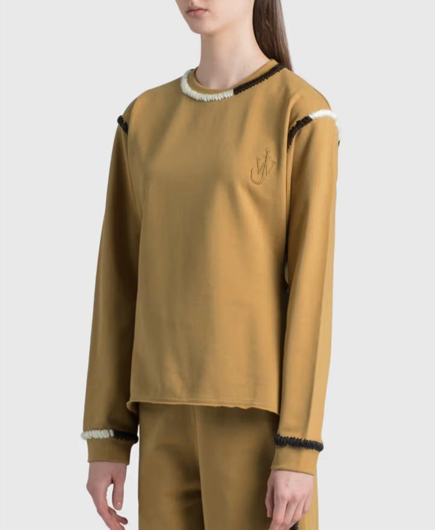 For Women - JW Anderson (Category: Coats, Jackets and Outerwear) located in Bacolod City. Submitted by drop.ph (Listing ID 1470553620, Image 1). Description: JW Anderson Asymmetric Contrast Stitch Sweatshirt *Size M - 18.5x24.5, 26.5 Back *Excellent *No Flaws *Price: 1,200php *Add SF if outside Bacolod City .