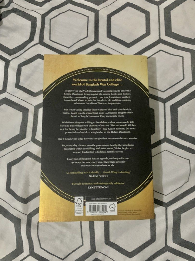 Fourth Wing (Category: Storybooks) located in Muntinlupa City. Submitted by ivyxfolklore (Listing ID 1470453940, Image 3). Description: -PIATKUS PUBLISHING -PAPERBACK .