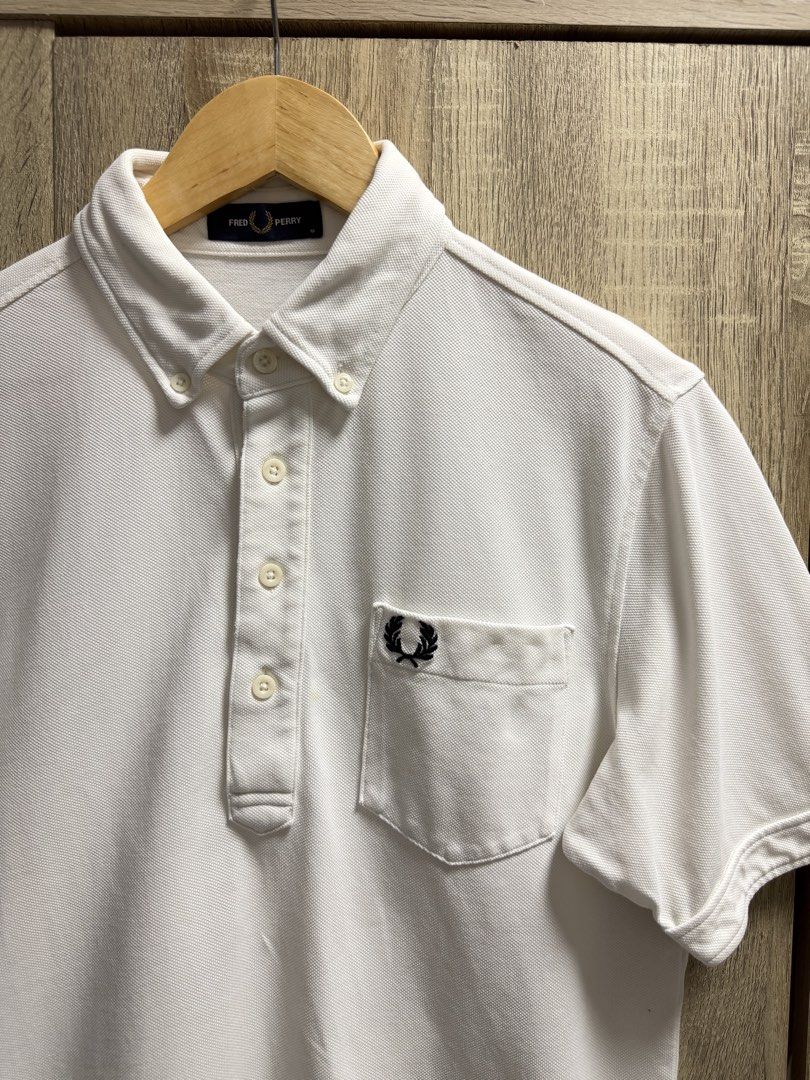 Fred Perry Buttondown Polo Shirt (Category: Tshirts & Polo Shirts ) located in Cavite. Submitted by PRIVATE.Selection (Listing ID 1470391867, Image 2). Description: Fred Perry Buttondown Polo Shirt Size M W- 20 L- 28 Good as new no issues .