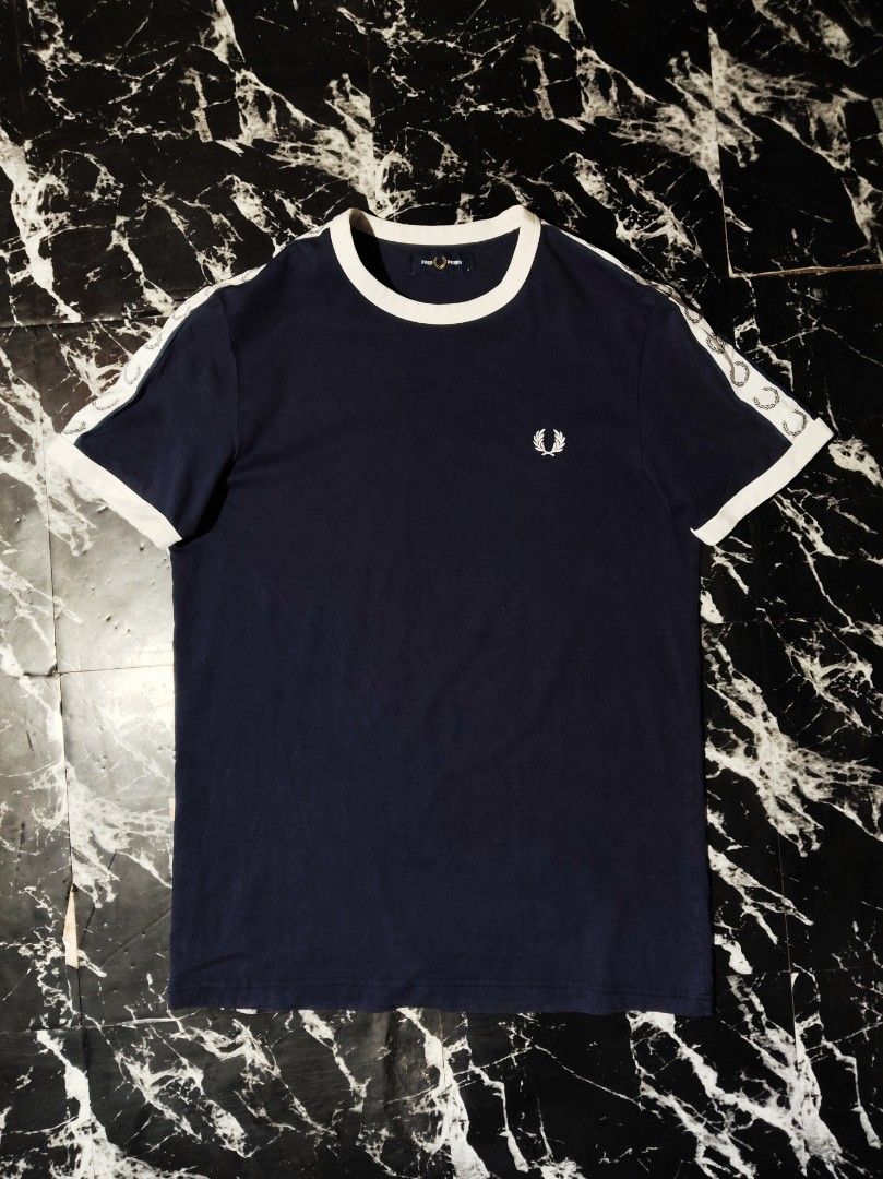 FRED PERRY SIDE TAPE (Category: Tshirts & Polo Shirts ) located in Hinigaran. Submitted by formalwear.ph (Listing ID 1470410449, Image 1). Description: WTS 📌📌📌 •(FRED PERRY SIDE TAPE)• •Excellent Condition •Size-S •Dimes- 18 by 26 •Cr -9.5/10 •Flaws- Cutwashtag •Washed ✅ •Color may vary due to lightings •Very Presentable to weaR PHP 📥+ sf Affordable ✅ NOTE : If interested kindly message me directly bcause my account is underlimit for sending 
