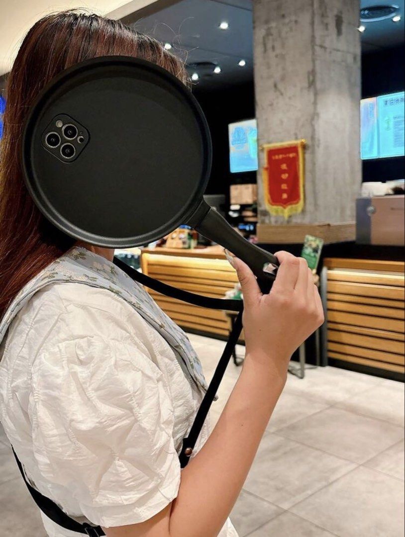 Frying Pan Phone Case - iPhone 11 (Category: Cases & Sleeves) located in Manila. Submitted by teendables (Listing ID 1470368277, Image 3). Description: iPhone 11 Phone Case - Frying Pan Shape - Tangled Rapunzel Cosplay .
