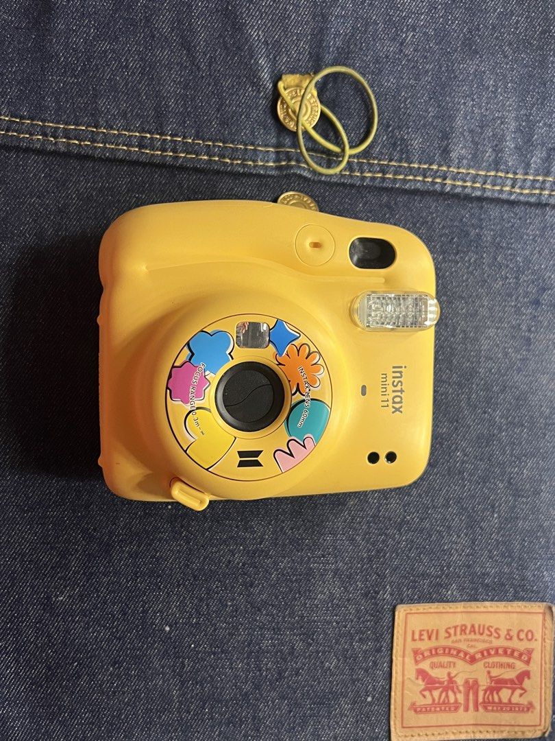 Fujifilm Instax Mini 11 Yellow BTS Edition Camera with Case (Category: Cameras) located in Pateros City. Submitted by tatafinds (Listing ID 1470541553, Image 1). Description: Fujifilm Instax Mini 11 – BTS Butter Limited Edition 💛 Inclusions: * BTS Butter Edition Instax Mini 11 camera * Original box * BTS Instax film * White camera case with strap Condition: Good as new (Displayed) 🏷️ Price: 4,499 (negotiable) 🧾 RFS: Decluttering 🚕 Shipping vi