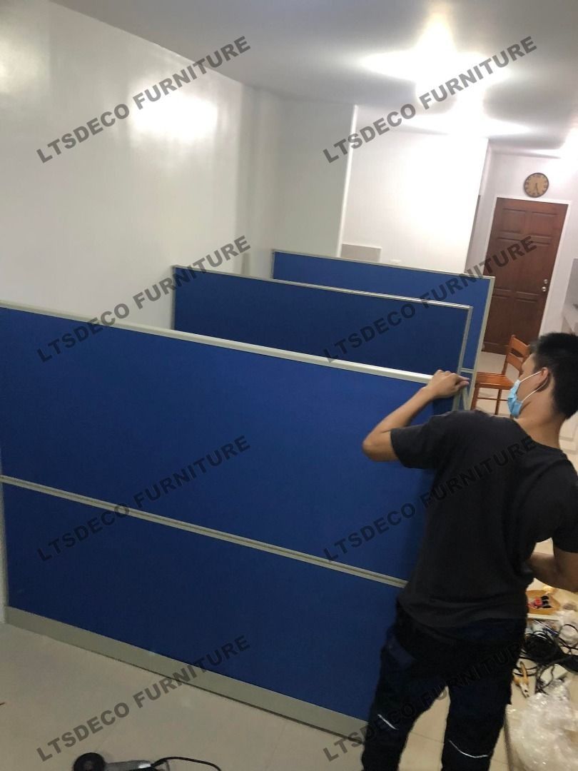 FULL FABRIC WORKSTATION PANEL DIVIDER OFFICE PARTITION (Category: Everything Else Others) located in Quezon City. Submitted by mendez-21l09 (Listing ID 1470396635, Image 2). Description: OUR PRODUCTS LINE & SERVICES Office Partitions & Workstations ☑Modular partitions ☑ BPO workstations ☑ cubicles ☑ floor-to-ceiling dividers ☑ toilet partitions ☑ operable walls & accordion doors Office Furniture ☑ Executive chair ☑ clerical chair ☑ mesh chair ☑ v