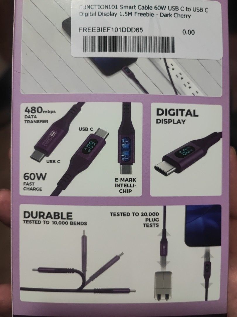 Function with display cable 60aw (Category: Chargers & Cables) located in Cebu City. Submitted by petegohan (Listing ID 1470472039, Image 2). Description: .