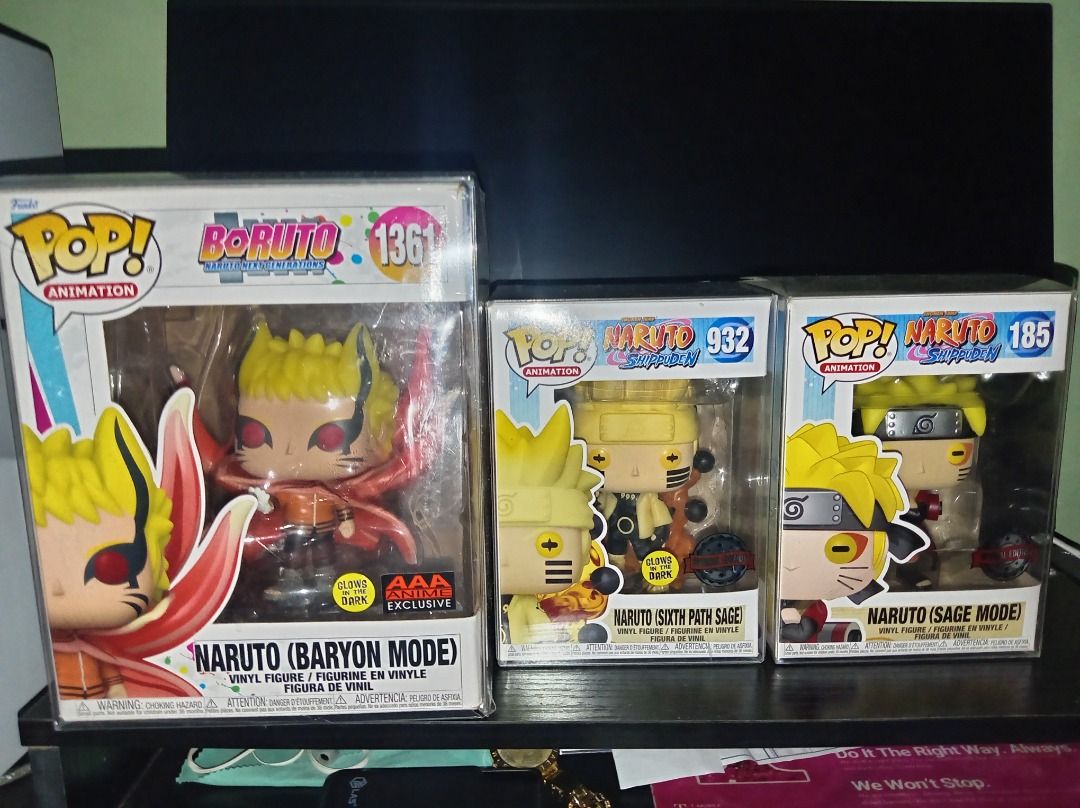 FUNKO NARUTO SET (Category: Action & Battle Toys) located in Quezon City. Submitted by deuce00 (Listing ID 1470435698, Image 1). Description: FOR SALE FUNKO NARUTO SET BARYON MODE GUPIT CLAM - 1800 SAGE OF SIX PATH - 1000 SAGE MODE - 950 LOC GENTRI/TRECE/DASMA MAS MURA IF SET.