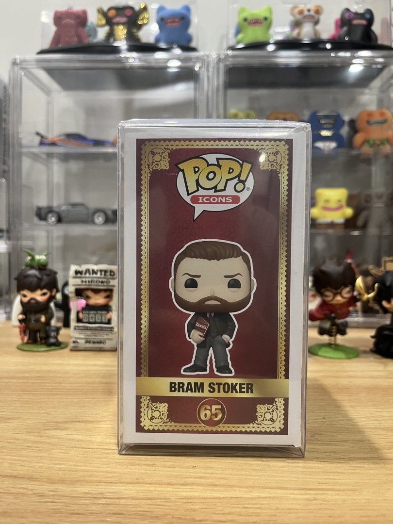 Funko Pop Icons Bram Stoker SE (Category: Action & Battle Toys) located in Bacoor. Submitted by chongscollectibles (Listing ID 1470487112, Image 2). Description: Box condition is 8.7/10. Protector included. Mop:Gcash Mod:Lalamove, LBC, J&T 📍The District Dasmariñas, Alabang Town Center, Festival Mall, Rockwell Makati (by schedule)..
