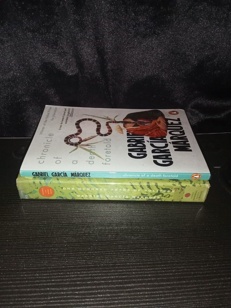 Gabriel Garcia Marquez Books Bundle (Category: Storybooks) located in Iloilo. Submitted by yana.06 (Listing ID 1470368657, Image 1). Description: - Author: Gabriel García Márquez - Books included: Chronicle of a Death Foretold & One Hundred Years of Solitude - Publisher: Penguin - Format: Paperback - Condition: Great reads with clean covers and spines - Ideal for: Literature fans and book collectors.