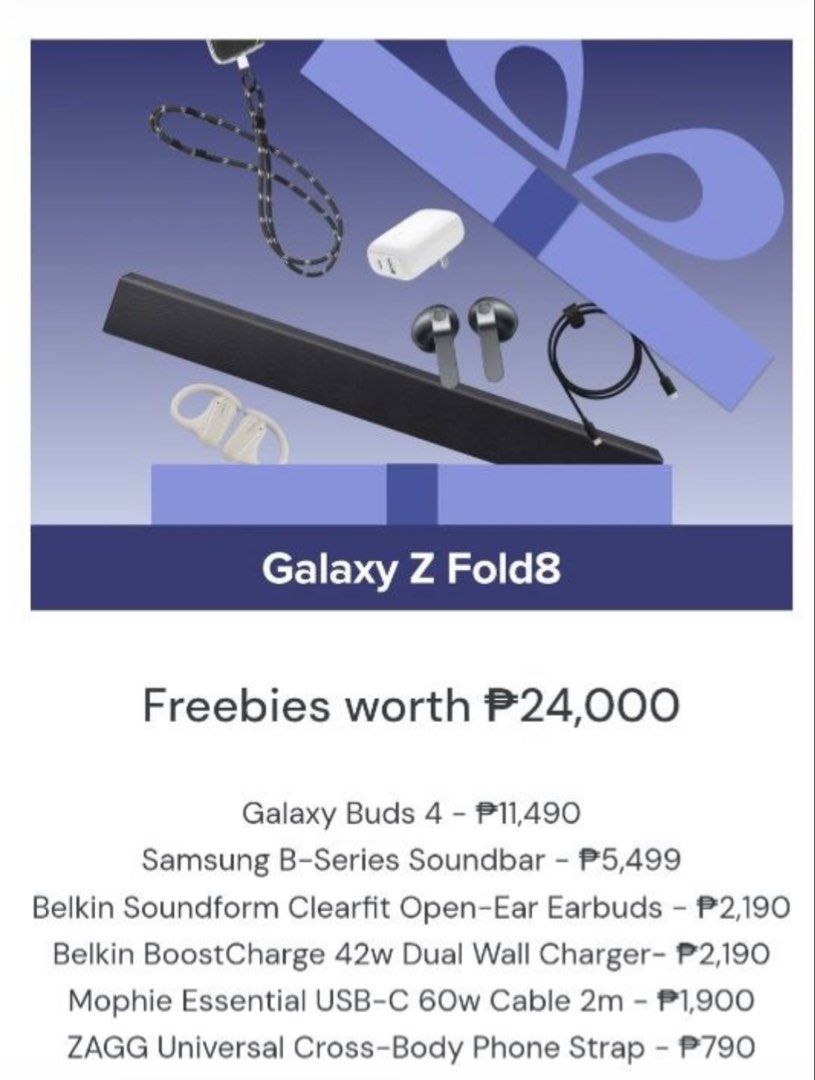 Galaxy Z Fold 8 (Category: Samsung) located in Manila. Submitted by JAngel (Listing ID 1470518375, Image 2). Description: New.