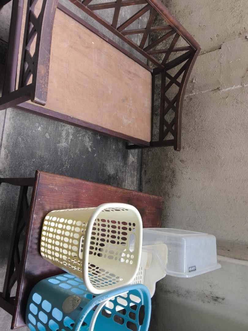 Garage Sale (Category: Shelves, Cabinets & Racks) located in Manila. Submitted by m3.law (Listing ID 1470394853, Image 1). Description: update: sold lahat maliban sa Table and Long chair and laundry baskets.
