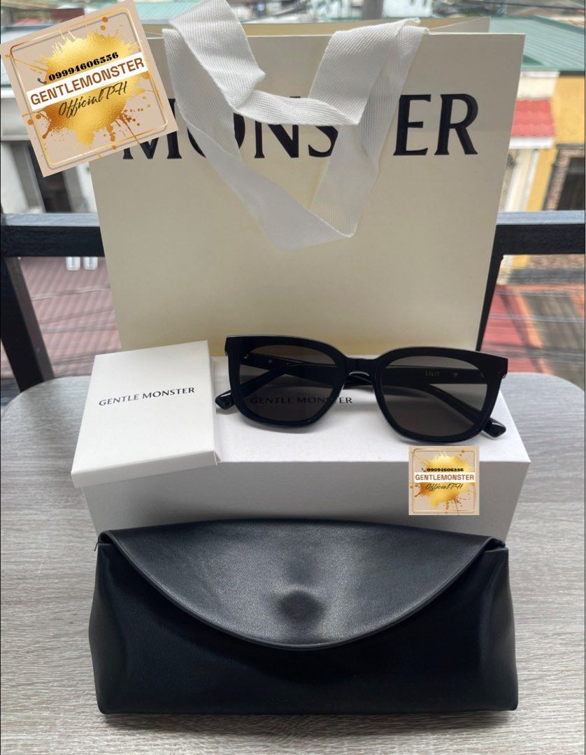 Authentic Gentle Monster - Lilit 01 (2025 packaging) (Category: Sunglasses & Eyewear) located in Pasig City. Submitted by gentlemonsterph (Listing ID 1470459469, Image 1). Description: Authentic GENTLE MONSTER - Lilit 01 🎁Comes complete set packaging (Same in store & online) 🎫with CODE PiNk 🧾with Gift Invoice Receipt 🇰🇷Guaranteed Original 📦Free International shipping 🎥All Brand new and actual photos/videos posted 𝐃𝐈𝐒𝐂𝐋𝐀𝐈𝐌𝐄𝐑: We a