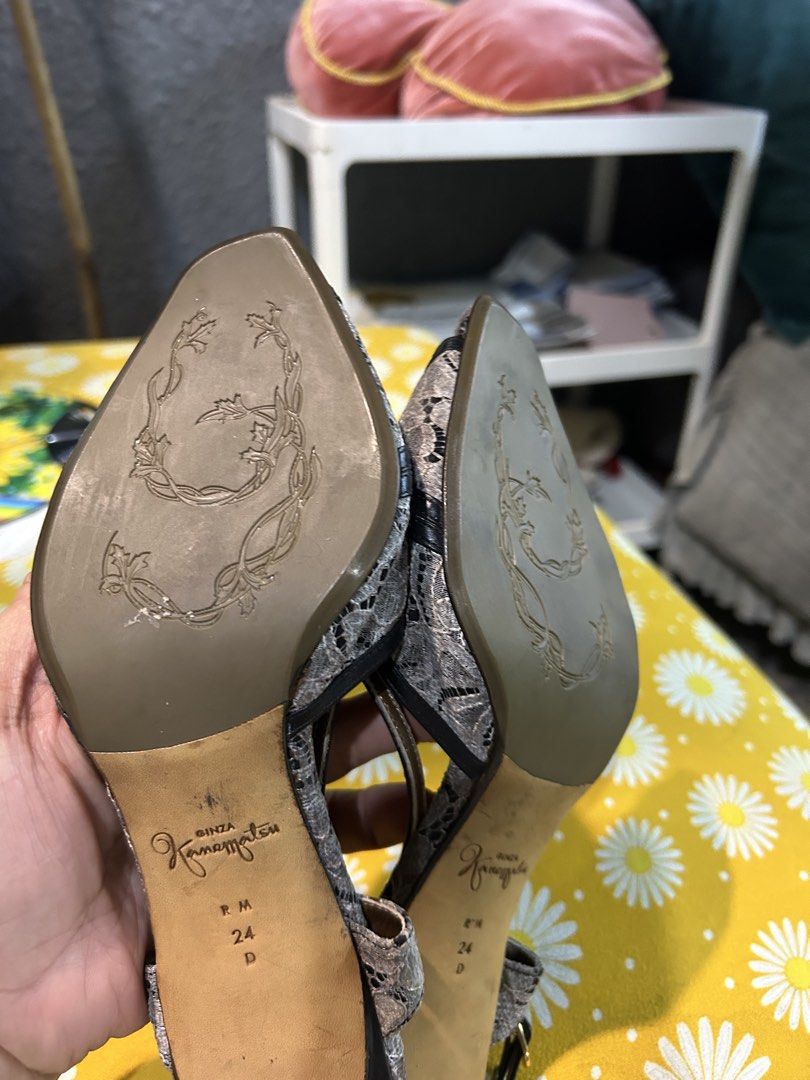 Ginza kanematsu (Category: Heels) located in Cavite. Submitted by cecitrifthshop (Listing ID 1470509323, Image 2). Description: Made in japan size 24. Cm sling back .
