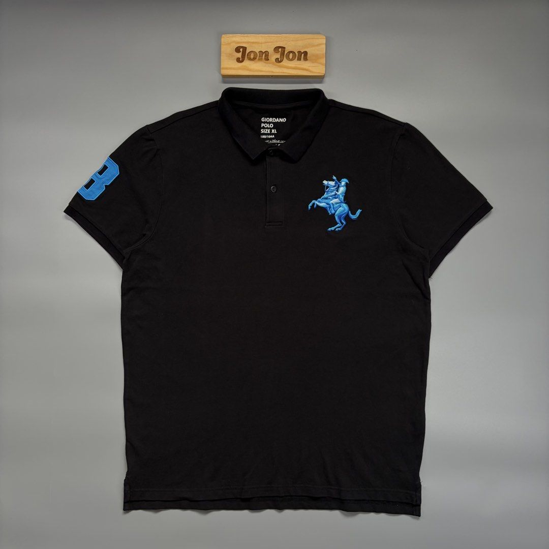 Giordano 3D Emblem (Category: Formal Shirts) located in Cavite. Submitted by onebeancent (Listing ID 1470457651, Image 1). Description: Size: Large to XL Dimension: 22" Width | 28" Length Color: Black Color Rate: 10/10 Issue: None Condition: Like new‼️ Price: 550php Additional Shipping Fee (J&T Small Pouch) 75php Luzon 100php visayas 120php mindanao.