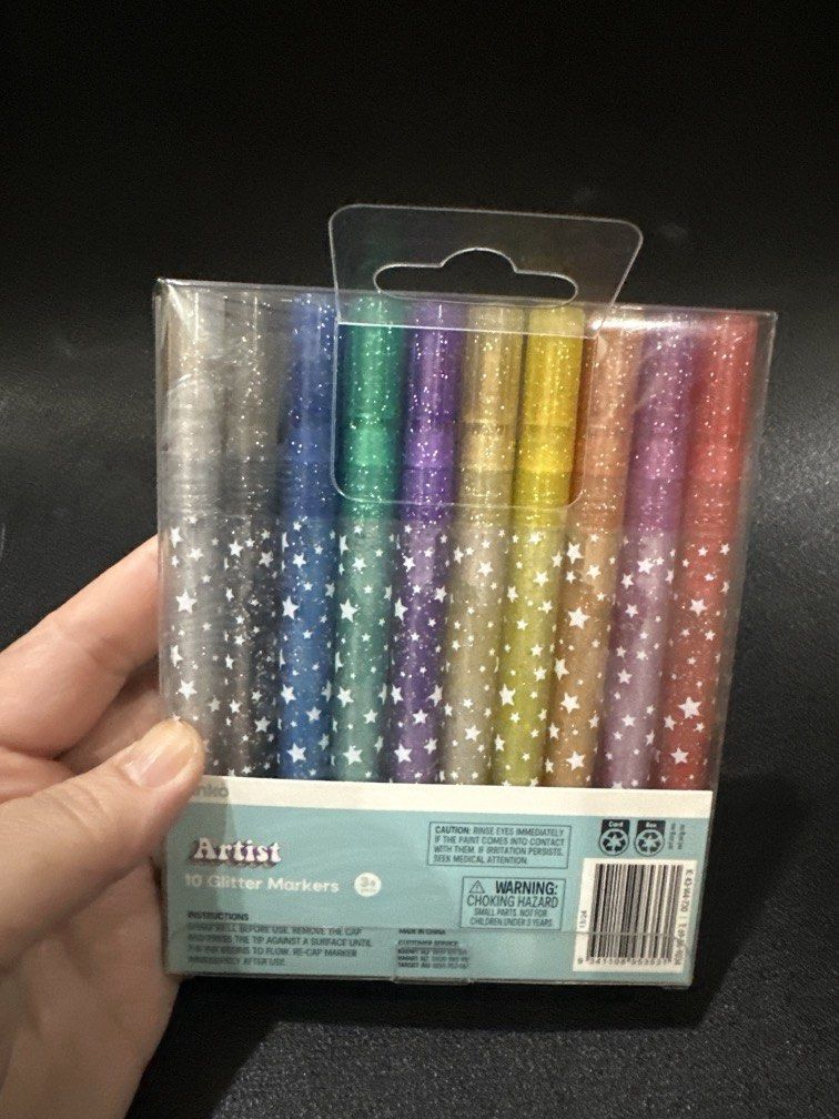 Glitter Marker (ANKO) (Category: Stationery & School Supplies) located in Manila. Submitted by krystalchewey_ (Listing ID 1470454457, Image 2). Description: Bnew Actual Photo Posted 140php 10 glitter Marker Anko.