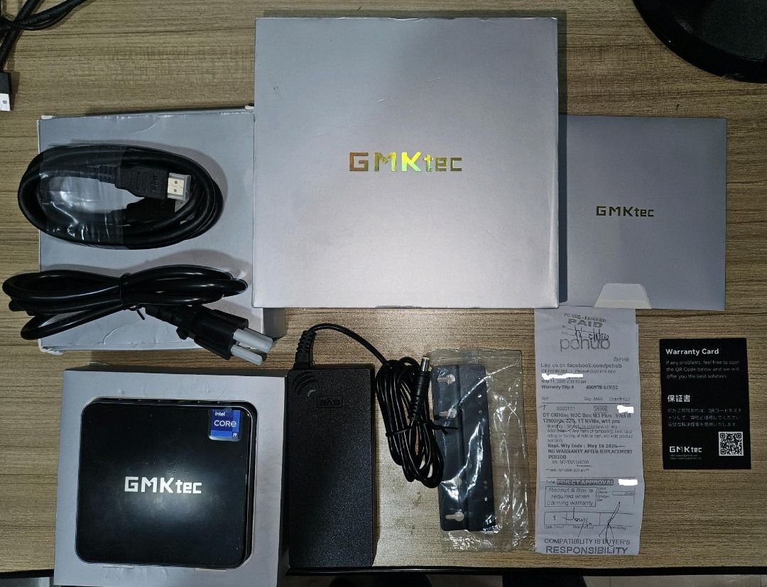 GMKtec Mini PC Nucbox M3 Plus Intel Core i9-12900, 32gb RAM (Category: Desktops) located in Quezon City. Submitted by jsb_89 (Listing ID 1470392957, Image 1). Description: Selling my GMKtec M3 plus Core i9-12900, 32GB RAM, 1TB SSD, barely used, w/ 6 months warranty pa. - Still under warranty, purchased under my name from PC Hub SM Fairview last May 11, 2026. All original box and components, with warranty card and original receipt. - Hindi na naga