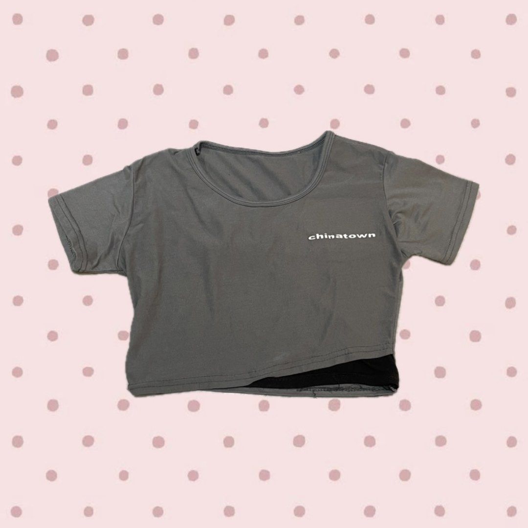 Gray Baby Tee (Category: Shirts) located in Bacoor. Submitted by s4dee (Listing ID 1470542624, Image 1). Description: size: xs - s .