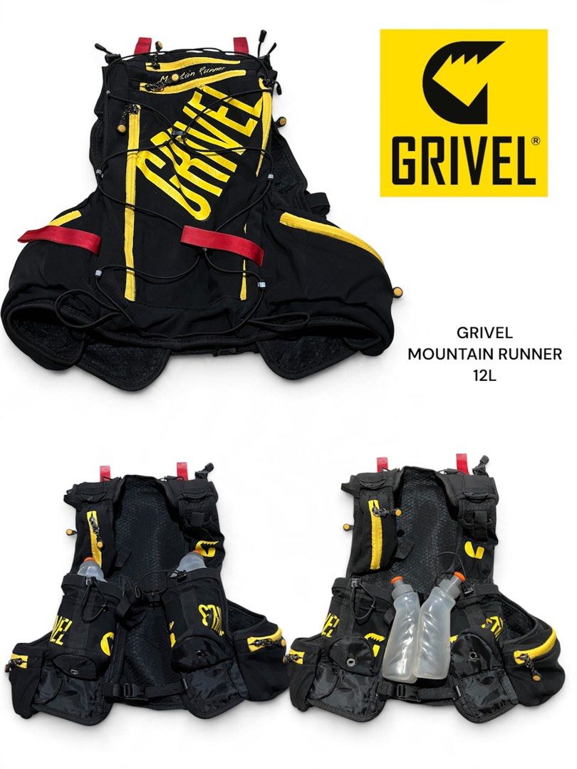 Grivel 12L (Category: Hiking & Camping) located in Abucay. Submitted by emerald1986 (Listing ID 1470470238, Image 1). Description: Grivel Mountain runner 12L Trail running vest Still in verygood condition May mga cracks lang sa mga prints ( battle scars ) 3999 only With freebie ( 2 Aoninie trail bottles ) .