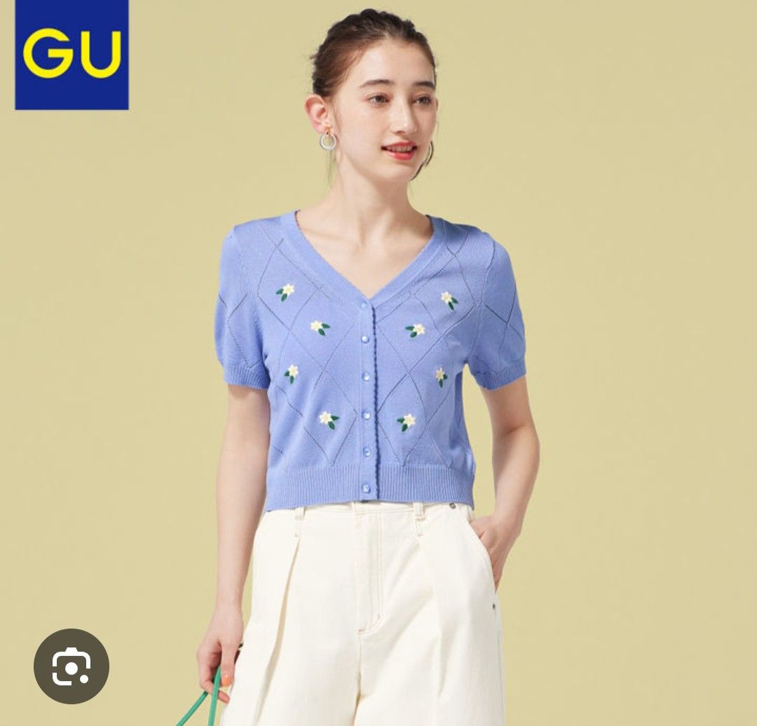 GU Embroidered Cardigan (Short Sleeve) (Category: Coats, Jackets and Outerwear) located in Basista. Submitted by purpleens_shop (Listing ID 1470444782, Image 1). Description: .