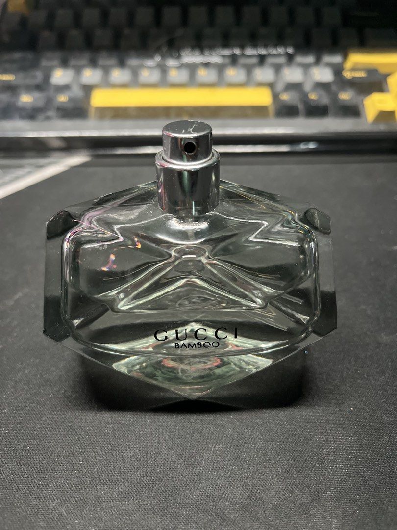 Gucci Bamboo Eau de Parfum 75mL – 60–70% Remaining | Pre-Loved (Category: Fragrance & Deodorants) located in Tacloban City. Submitted by renki-forshop (Listing ID 1470382230, Image 3). Description: ✅ Around 60–70% perfume remaining ✅ Strong and long-lasting scent ✅ Fine and even spray, no large droplets ✅ Bottle and cap in good condition ✅ Elegant floral and woody fragrance ✅ No original box, perfume bottle only RFS: Need money buying essentials.