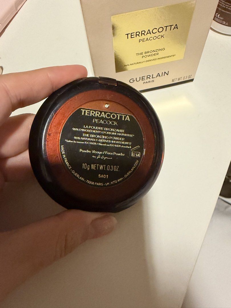 Guerlain Terracotta Peacock Bronzer Blush (Category: Makeup) located in Cavite. Submitted by ashhiiiii (Listing ID 1470521048, Image 3). Description: Bought at Guerlain Greenbelt gor 4,100 Used lightly twice .