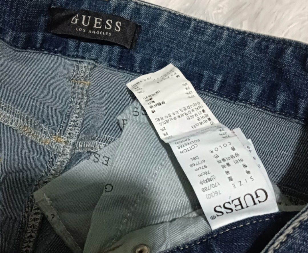 Guess jeans (Category: Jeans) located in Ozamiz City. Submitted by meshthrift11 (Listing ID 1470412755, Image 3). Description: size 31-32 stretchable length 38.