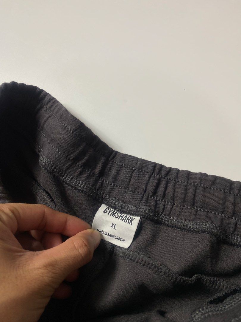 Gym shark sweatpants (Category: Joggers) located in Lipa City. Submitted by _thriftitcloud (Listing ID 1470554254, Image 3). Description: 36x39 Excellent Color rate 9.5/10.