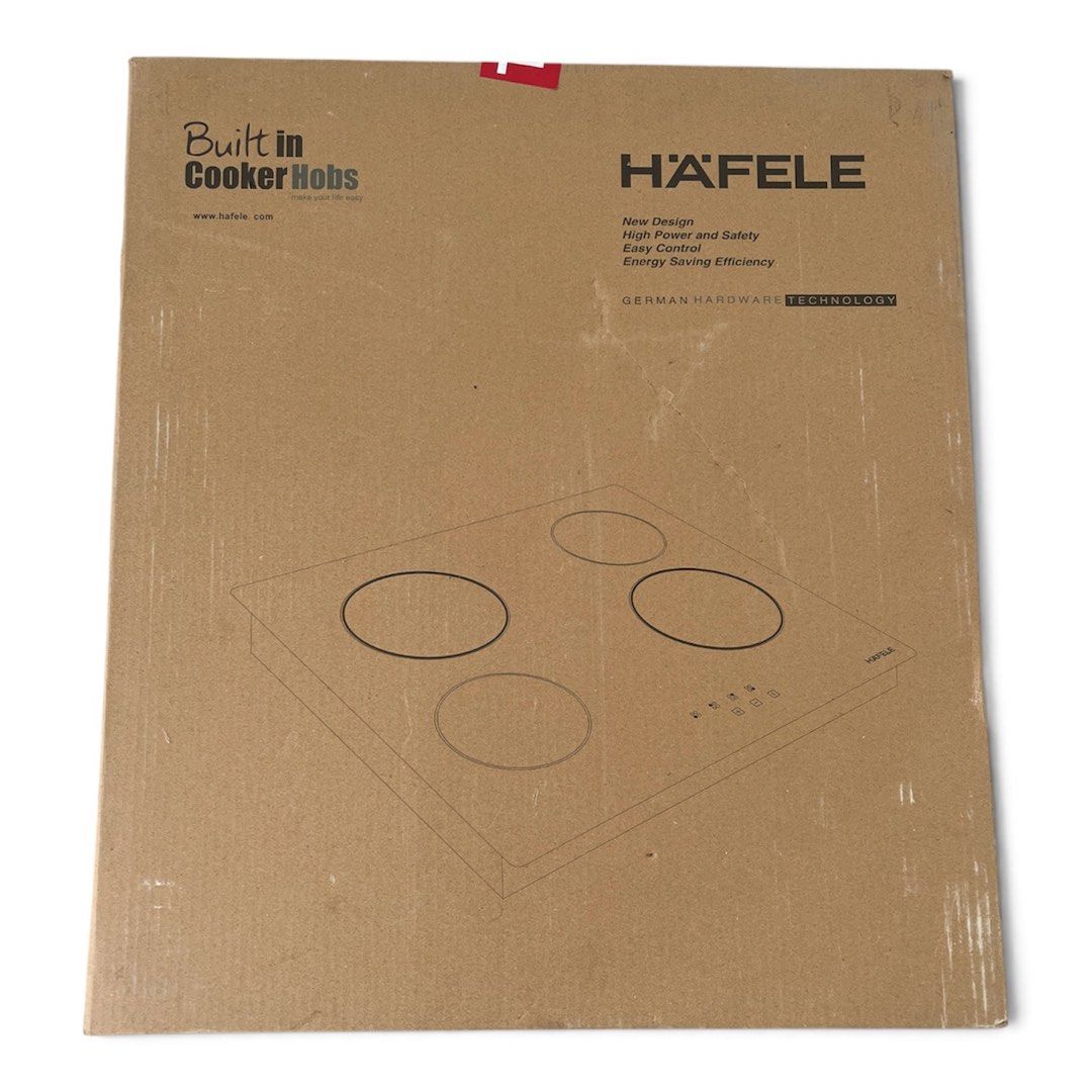 Hafele Built-in Ceramic Cooker Hobs (Category: Home Improvement Tools & Accessories) located in Taguig. Submitted by _marco0326 (Listing ID 1470435927, Image 1). Description: Ceramic hob 4 burners 590x520x55mm Art. no. 538.06.221 https://www.hafele.com.ph/en/.