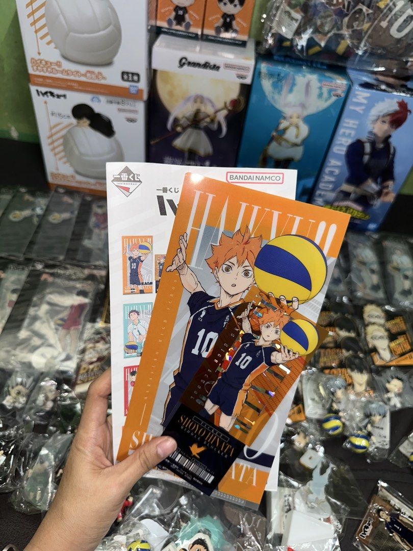 Haikyuu Shoyo Hinata Bromide and Bookmark Set (Category: Storybooks) located in Manila. Submitted by shyshy.paris99 (Listing ID 1470554577, Image 1). Description: Haikyu Hinata set.