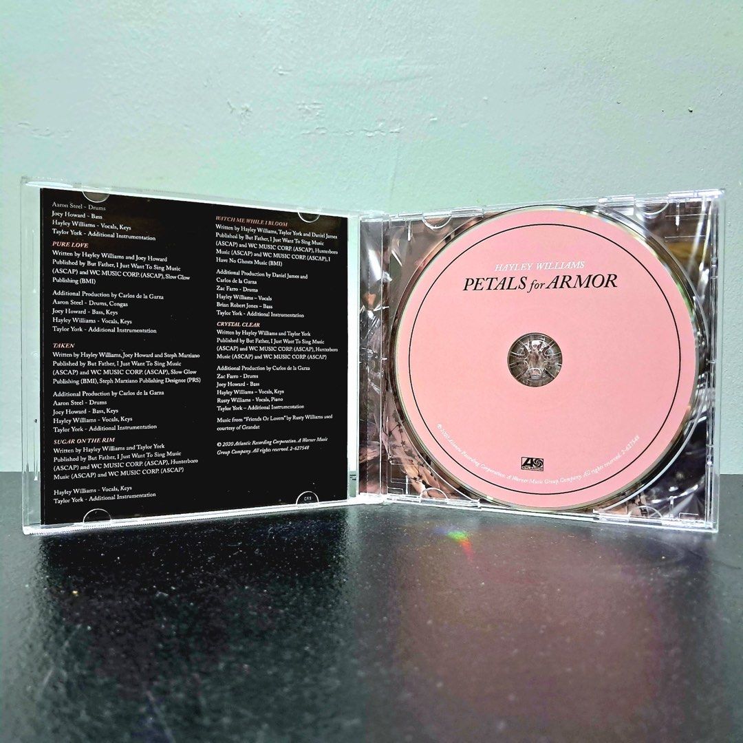 Hayley Williams Petals For Armor CD (Category: CDs & DVDs) located in Caloocan City. Submitted by offthegridfinds (Listing ID 1470509283, Image 2). Description: - Item: Hayley Williams - Petals For Armor Solo Album CD - Format: Standard jewel case with pink disc - Inclusions: Original liner notes and credits booklet - Label: Atlantic Records (2020 release) - Condition: Brand new and 100% authentic - Mode of Payment: GCash, Maya, or Bank Transfer 