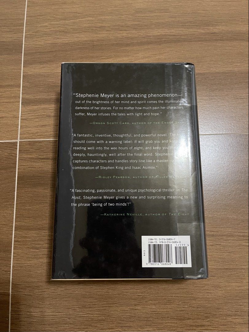 [HB] The Host by Stephenie Meyer Hardcover Novel (Category: Storybooks) located in Cabanatuan. Submitted by steven15 (Listing ID 1470490765, Image 3). Description: DETAILS & RFS: • decluttering • almost new • no dents and scratch MEETUP LOCATION (if Cabanatuan area) : • Waltermart Cabanatuan • SM Megacenter • 7/11 Mayapyap ➡️ Shipping thru J&T Express sa ibang location. ➡️ Shipping fee shouldered by customer. ➡️ Payment is through GCash (payment 