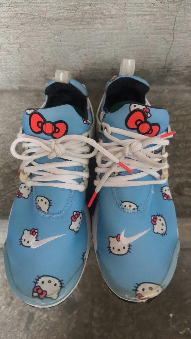 Hello kitty x nike presto rubber shoes (Category: Sneakers) located in Manila. Submitted by ka.samyang (Listing ID 1470366647, Image 2). Description: Auth with box Signs of usage Yellow strap sakit ng presto Over all good to use.